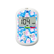 Peelz Snowman Sticker for OneTouch Verio Flex Glucometer Peelz/Stickers White Smoke