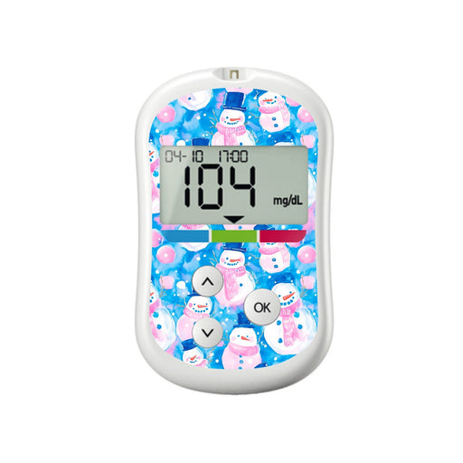 Peelz Snowman Sticker for OneTouch Verio Flex Glucometer Peelz/Stickers White Smoke