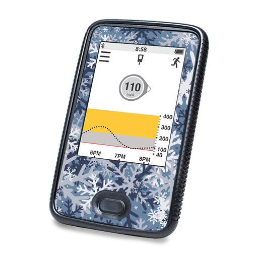 Peelz Snowy Camo DEXCOM G6 Touchscreen Receiver Peelz/Stickers White Smoke