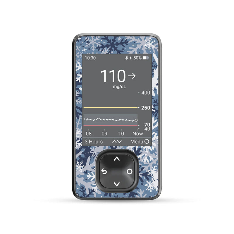 Peelz Snowy Camo DEXCOM G7 and Stelo and G6 Touchscreen Receiver Sticker Peelz/Stickers Dim Gray
