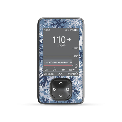 Peelz Snowy Camo DEXCOM G7 and Stelo and G6 Touchscreen Receiver Sticker Peelz/Stickers Dim Gray