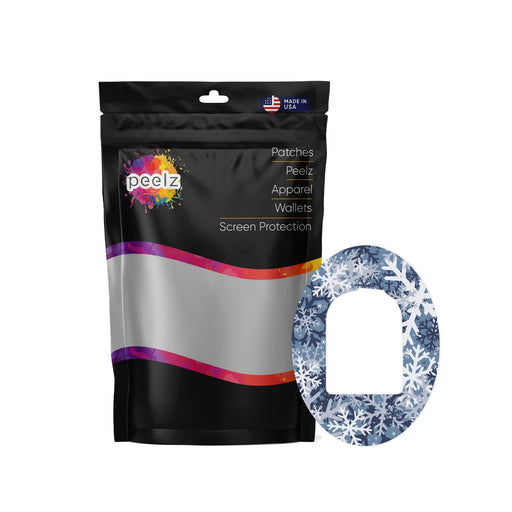 Peelz Snowy Camo Pod Patch Tape - Pump Peelz Patch Medical Tape White Smoke 12-Pack (Set of 12 Patches)