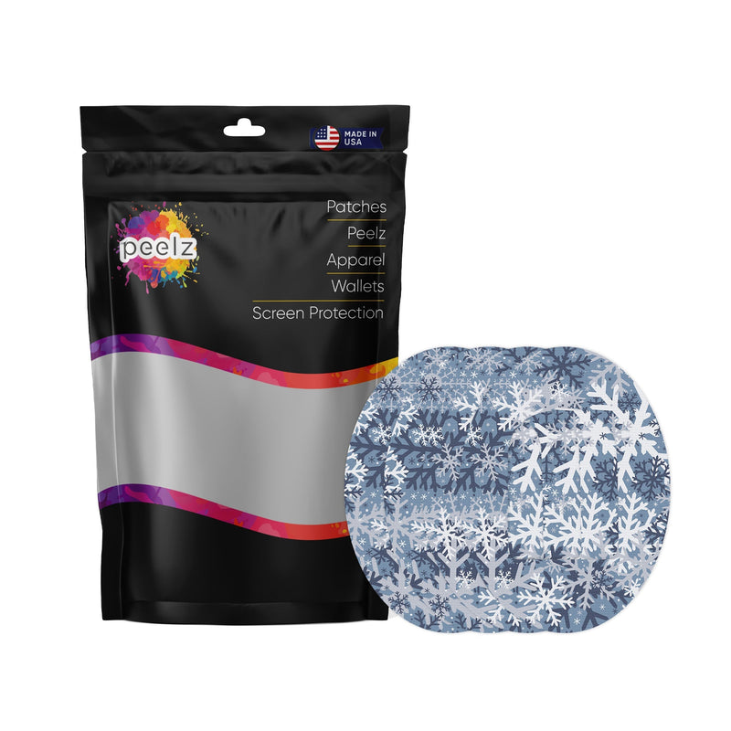 Peelz Snowy Camo Pod Patch Tape - Pump Peelz Patch Medical Tape White Smoke 4-Pack (Set of 4 Patches)