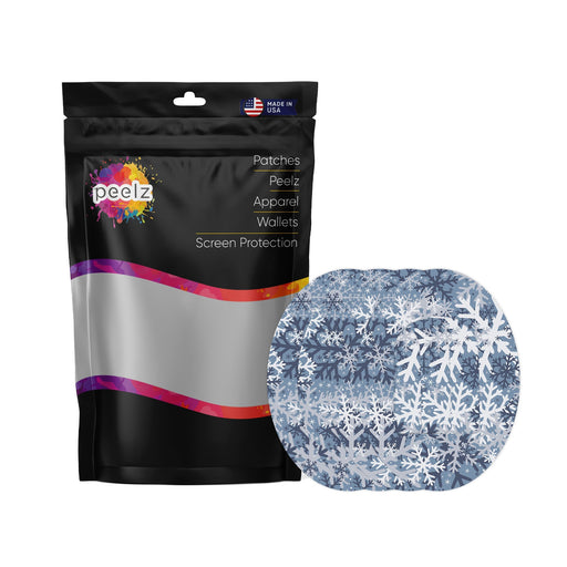 Peelz Snowy Camo Pod Patch Tape - Pump Peelz Patch Medical Tape White Smoke 4-Pack (Set of 4 Patches)