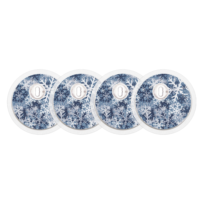 Peelz Snowy Camo Sticker Designed for the FreeStyle Libre 3 Plus & Lingo  Sensor Peelz/Stickers White Smoke 4-pack (Set of 4 Stickers)