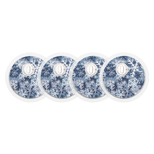 Peelz Snowy Camo Sticker Designed for the FreeStyle Libre 3 Plus & Lingo  Sensor Peelz/Stickers White Smoke 4-pack (Set of 4 Stickers)