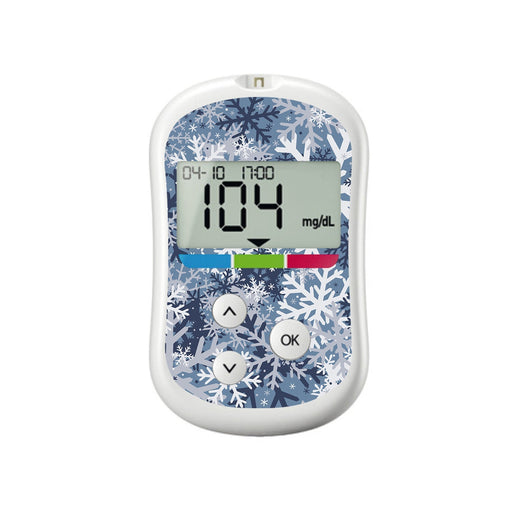 Peelz Snowy Camo for OneTouch Verio Flex Glucometer Peelz/Stickers White Smoke