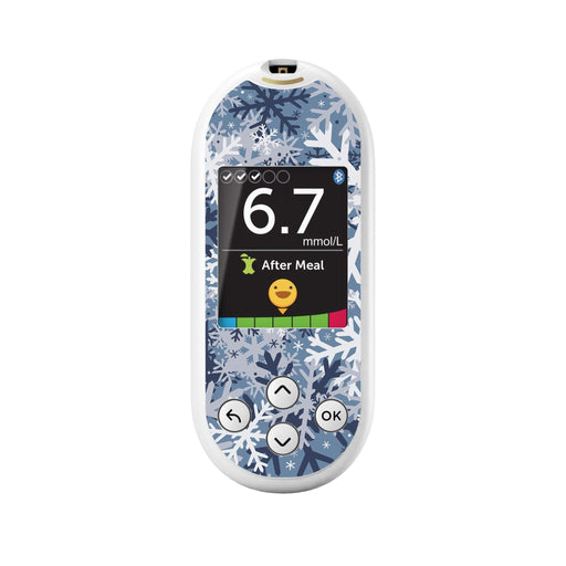 Peelz Snowy Camo for OneTouch Verio Reflect Glucometer Peelz/Stickers White Smoke
