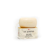 St Johns Fragrance Co LLC™ Bay Rum Soap On a Rope Rope Bar Antique White