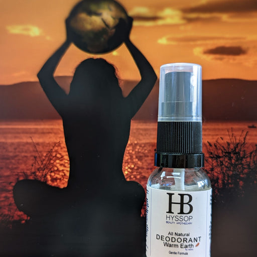 Hyssop Beauty Apothecary L.L.C. Aluminum-Free Deodorant: Warm Earth by stina Travel Size Deodorant Dark Salmon
