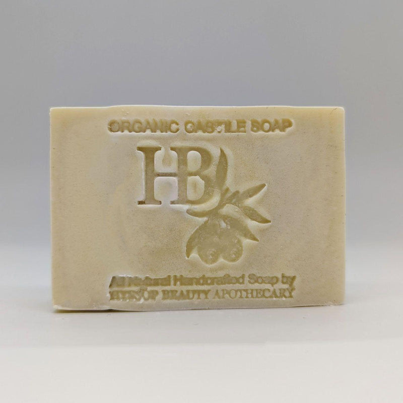 Hyssop Beauty Apothecary L.L.C. Organic Castile Soap Bar - Unscented Bar Soap Dark Gray