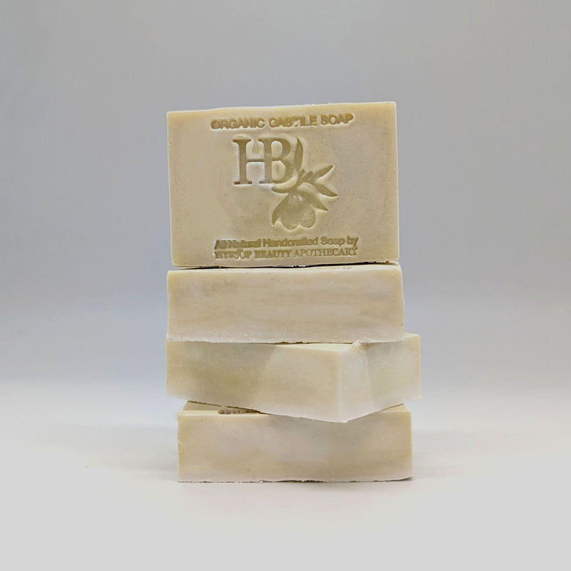 Hyssop Beauty Apothecary L.L.C. Organic Castile Soap Bar - Unscented Bar Soap Gray