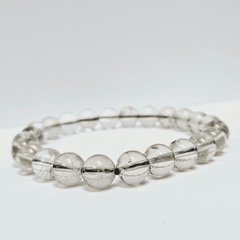 ZAQ Skin & Body Somky Quartz Bracelet - Wellbeing Light Gray 6mm,8mm,10mm