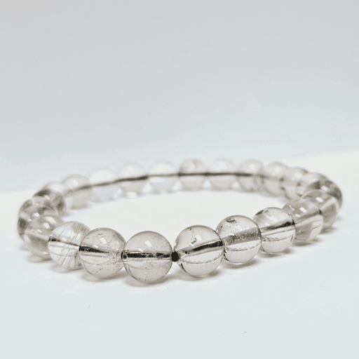 ZAQ Skin & Body Somky Quartz Bracelet - Wellbeing Light Gray 6mm,8mm,10mm