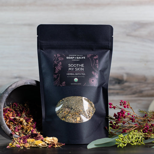Chagrin Valley Soap & Salve Tea: Soothe My Skin Blend Bath Tea Bath Tea Gray 1 Bag