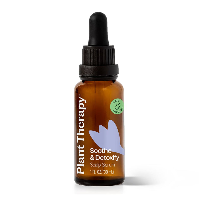 Plant Therapy Soothe & Detoxify Scalp Serum Hair & Skin Care White Smoke 1 oz