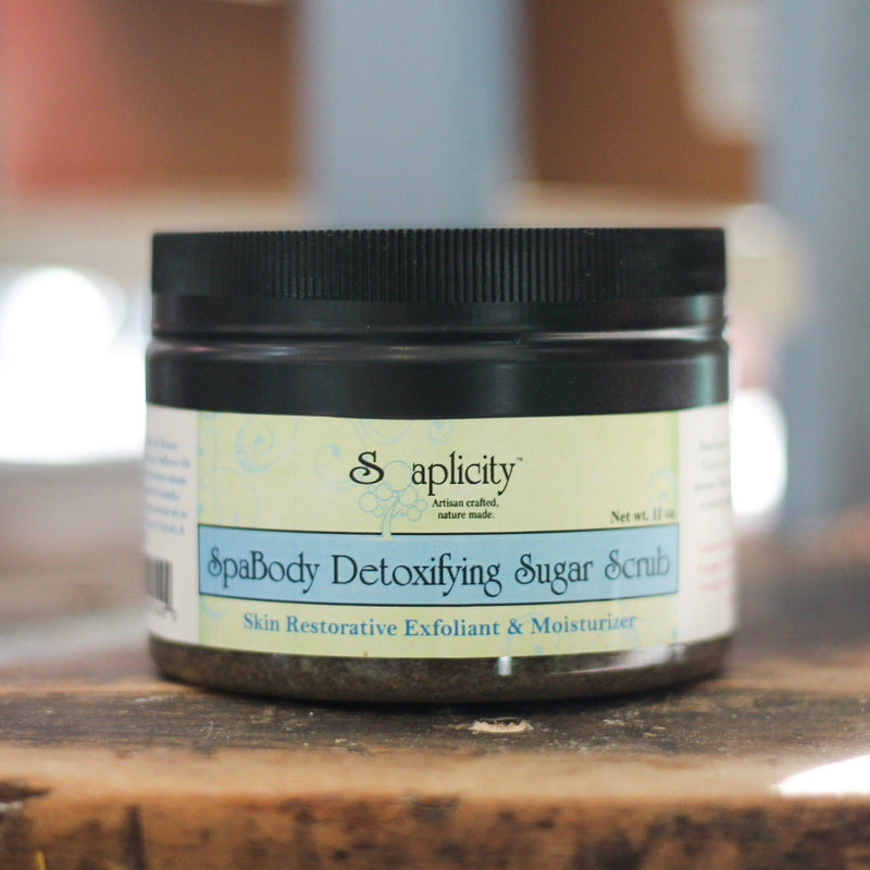 Soaplicity SpaBody Detoxifying Sugar Scrub Body Scrub Dark Gray