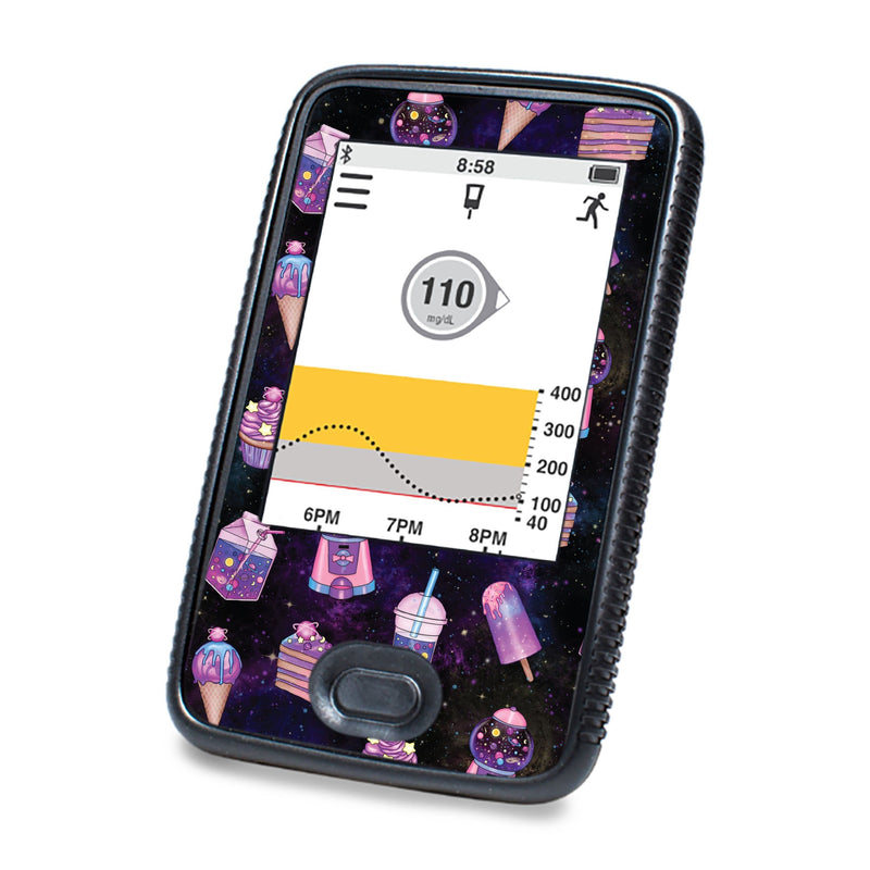 Peelz Space Candy DEXCOM G6 Touchscreen Receiver Peelz/Stickers White Smoke