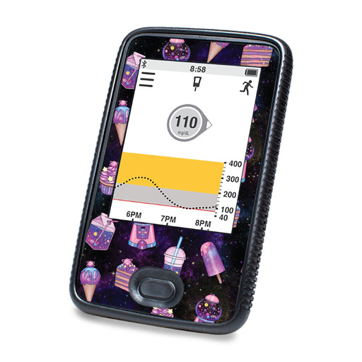 Peelz Space Candy DEXCOM G6 Touchscreen Receiver Peelz/Stickers White Smoke