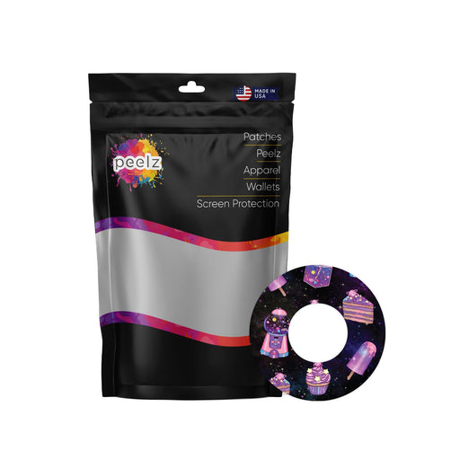 Peelz Space Candy Patch  Tape Designed for the FreeStyle Libre 2 Patch Medical Tape White Smoke 4-Pack Libre 2 (Set of 4 Patches)