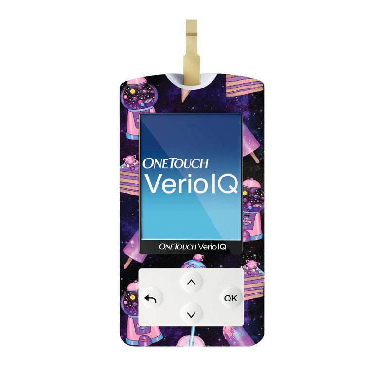 Peelz Space Candy for OneTouch Verio IQ Glucometer Peelz/Stickers White Smoke
