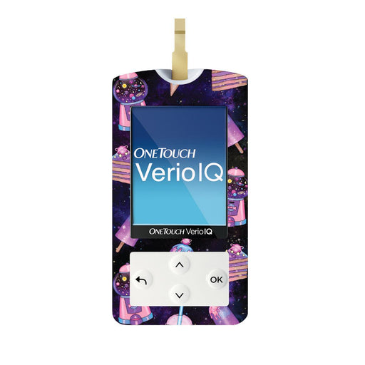 Peelz Space Candy for OneTouch Verio IQ Glucometer Peelz/Stickers White Smoke