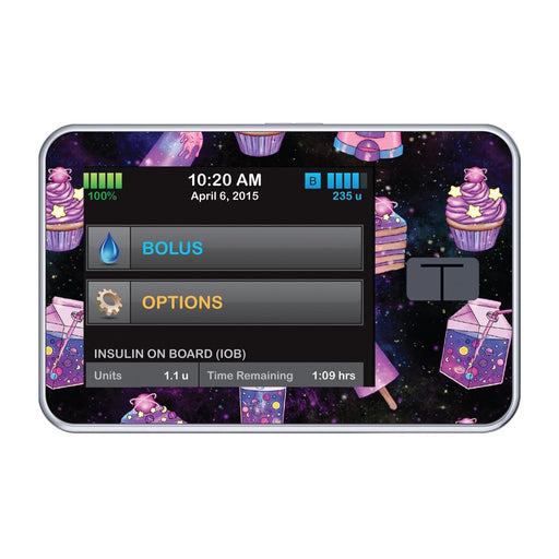 Peelz Space Candy for Tandem t:slim Peelz/Stickers Black