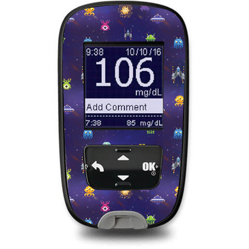 Peelz Space Invaders Sticker for the Accu-Chek Guide Glucometer Peelz/Stickers Dark Slate Gray
