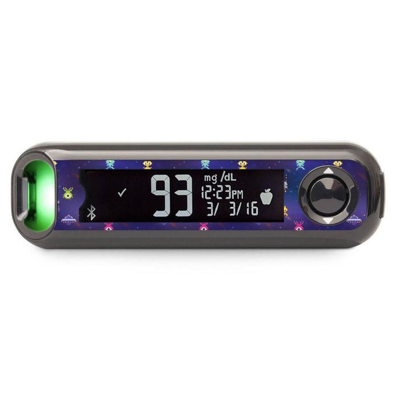 Peelz Space Invaders for Bayer Contour© Next One Glucometer Peelz/Stickers Dark Slate Gray