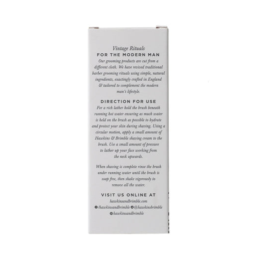 Hawkins & Brimble COM Synthetic Shaving Brush Shaving Light Gray