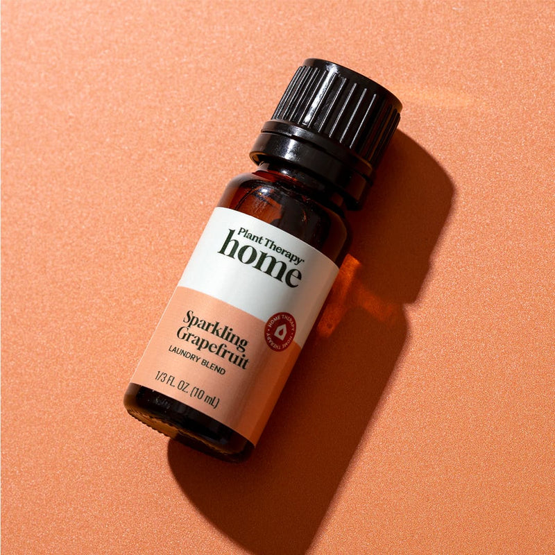 Plant Therapy Sparkling Grapefruit Laundry Essential Oil Blend Household Light Salmon 10 mL