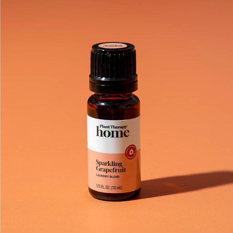 Plant Therapy Sparkling Grapefruit Laundry Essential Oil Blend Household Sandy Brown 10 mL