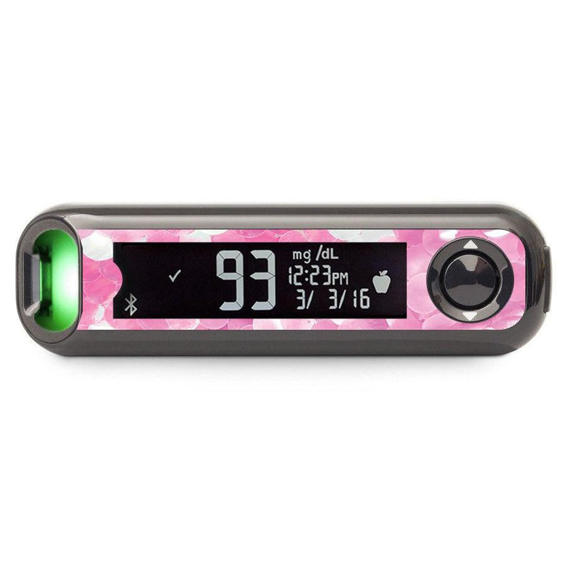 Peelz Sparkly Sequins Bayer Contour© Next One Glucometer Peelz/Stickers Black