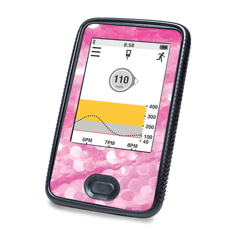 Peelz Sparkly Sequins DEXCOM G6 Touchscreen Receiver Peelz/Stickers White Smoke