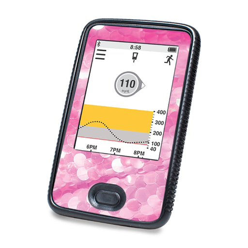Peelz Sparkly Sequins DEXCOM G6 Touchscreen Receiver Peelz/Stickers White Smoke