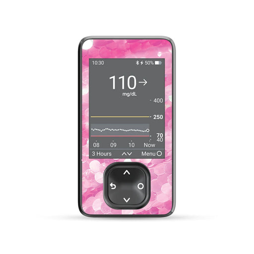 Peelz Sparkly Sequins DEXCOM G7 and Stelo and G6 Receiver Sticker Peelz/Stickers Dim Gray