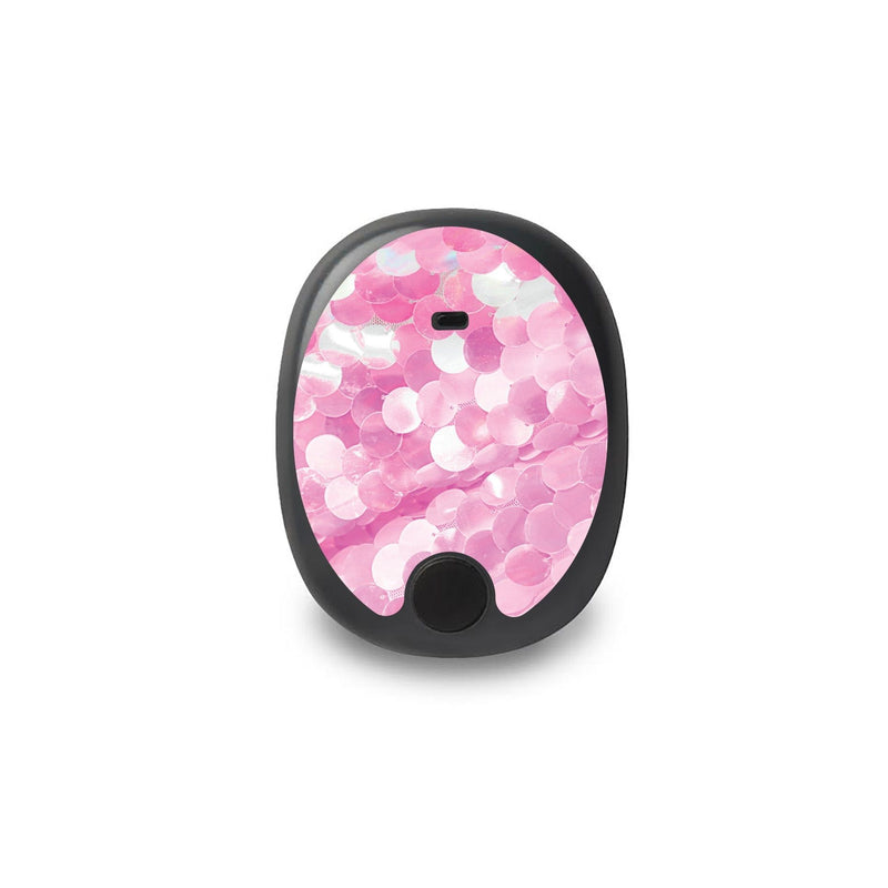 Peelz Sparkly Sequins Eversense Smart Transmitter Peelz/Stickers White Smoke