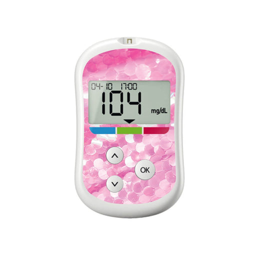 Peelz Sparkly Sequins for OneTouch Verio Flex Glucometer Peelz/Stickers White Smoke