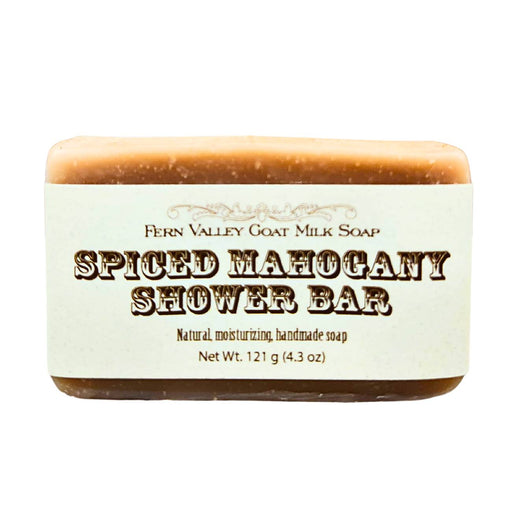 Fern Valley Soap Handmade Goat Milk Soap | Shower Bar | Spiced Mahogany Goat Milk Soap Seashell