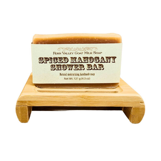 Fern Valley Soap Handmade Goat Milk Soap | Shower Bar | Spiced Mahogany Goat Milk Soap White Smoke