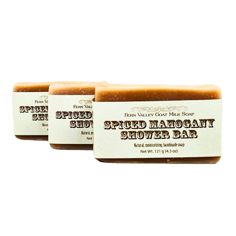 Fern Valley Soap Handmade Goat Milk Soap | Shower Bar | Spiced Mahogany Goat Milk Soap Seashell