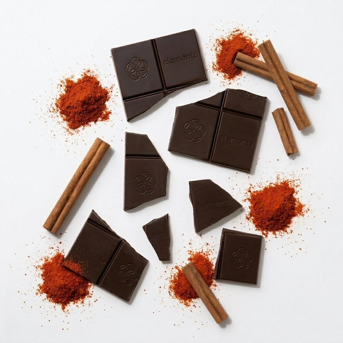 Elements Truffles Spicy Cayenne & Cinnamon Chocolates Lavender 1 Bar,3 Bars,10 Bars