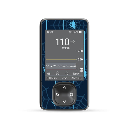 Peelz Spider DEXCOM G7 and G6 Touchscreen Receiver Peelz/Stickers Dim Gray