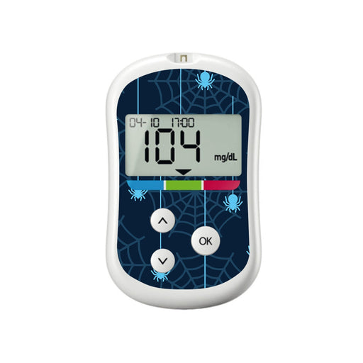 Peelz Spider for OneTouch Verio Flex Glucometer Peelz/Stickers White Smoke