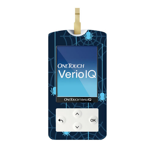 Peelz Spider for OneTouch Verio IQ Glucometer Peelz/Stickers White Smoke