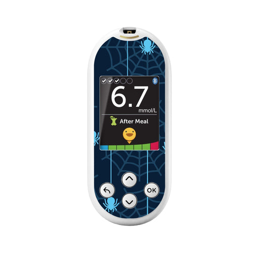 Peelz Spider for OneTouch Verio Reflect Glucometer Peelz/Stickers White Smoke