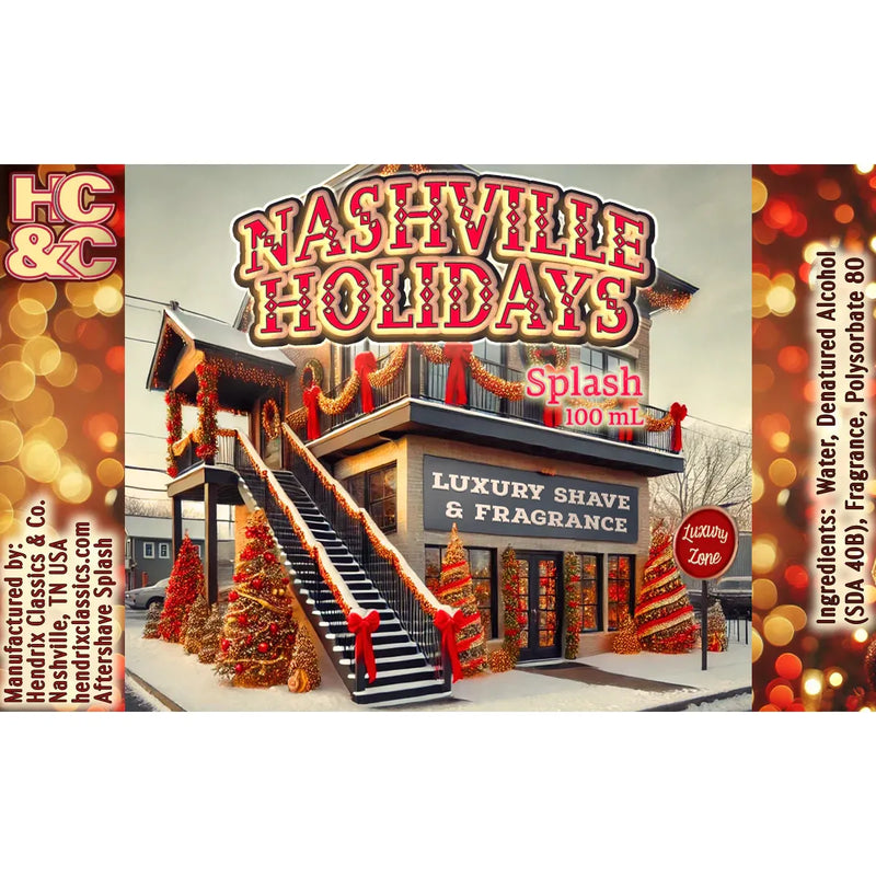 Hendrix Classics & Co HC&C Nashville Holidays Shaving Collection Shaving Set Tan Aftershave Splash 100ml