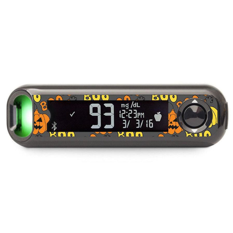 Peelz Spooked Bayer Contour© Next One Glucometer Peelz/Stickers Black