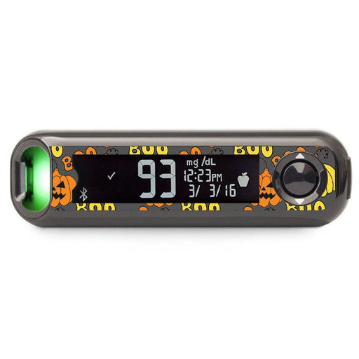 Peelz Spooked Bayer Contour© Next One Glucometer Peelz/Stickers Black