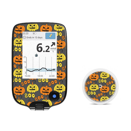 Peelz Spooked Freestyle Libre 2 Peelz/Stickers White Smoke Receiver + Sensor